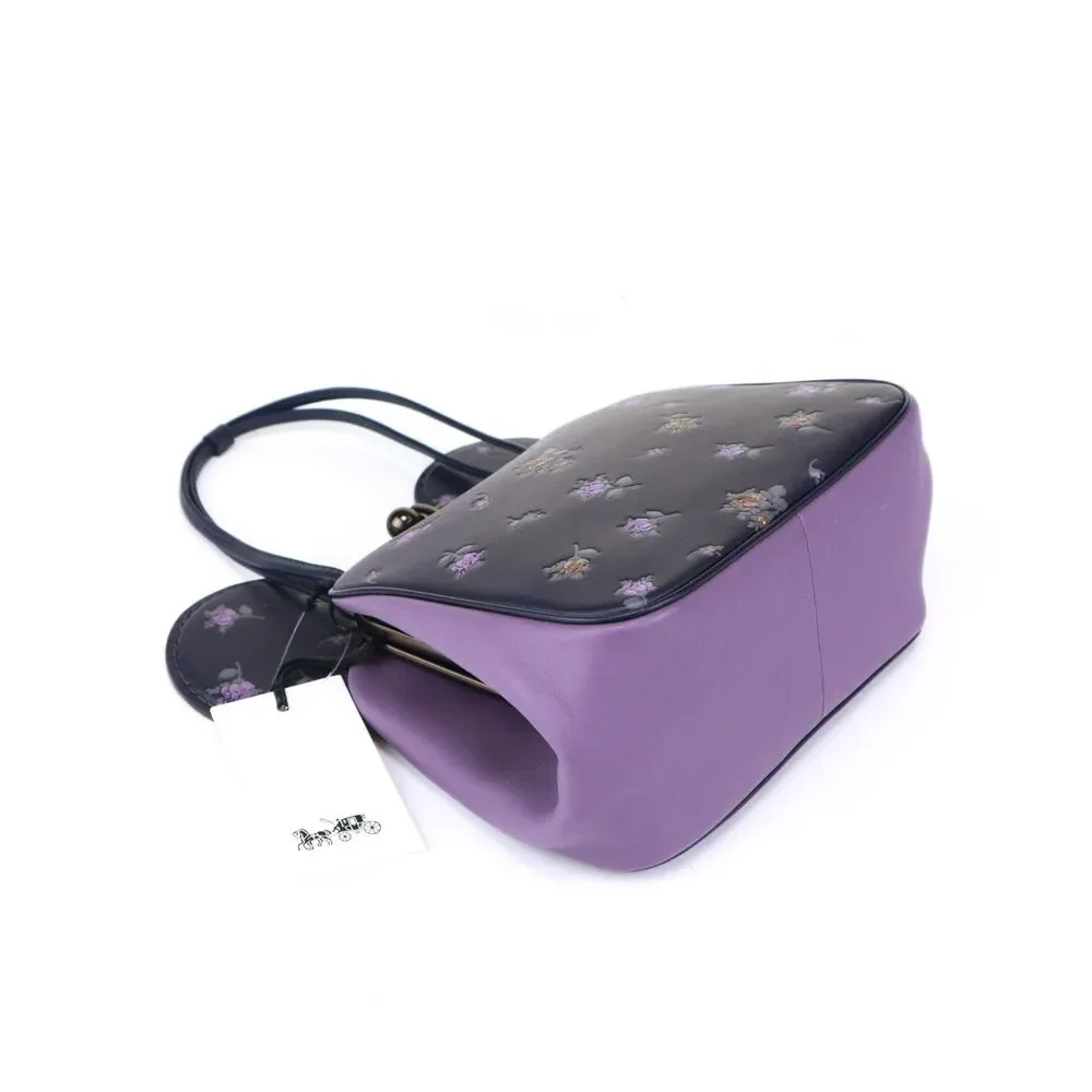 NWT Coach Disney X Minnie Mouse Kisslock Bag Handbag Ears Floral Purse - Picture 11 of 12